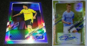 Topps Uefa Bubbles and Carbon Fiber 2020