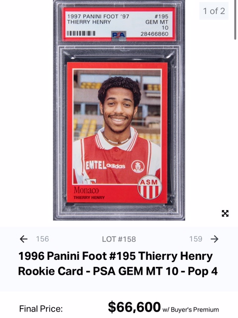 thierry henry rookie psa 10