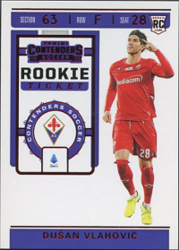 Dusan Vlahovic 2019 Rookie Ticket Tmall red