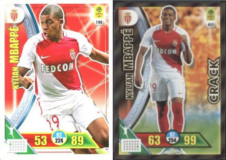 2017 mbappe adrenalyn rookie