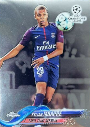 2017 kylian mbappe topps chrome rookie card