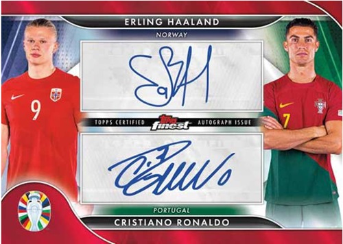 2023-24-Topps-Finest-Euro-2024-Haaland-Ronaldo-Auto